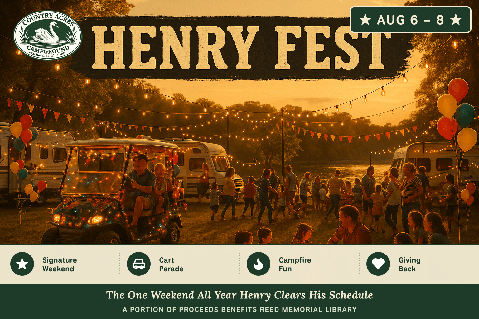 Henry Fest — Aug 6 – 8, Country Acres Campground 2027