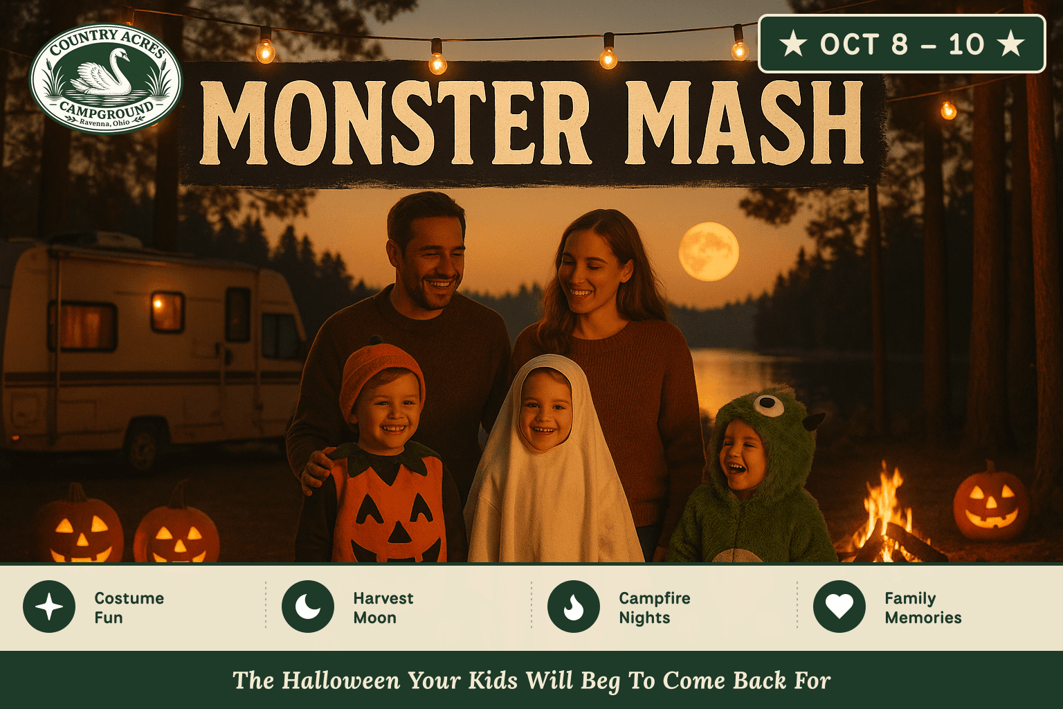 Monster Mash — Oct 8 – 10, Country Acres Campground 2027