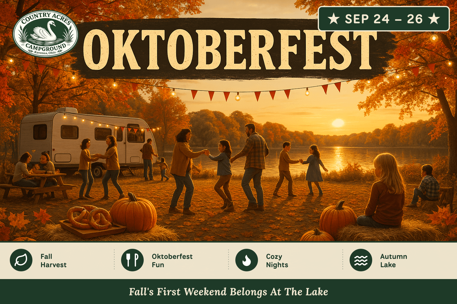 Oktoberfest / Fall Harvest — Sep 24 – 26, Country Acres Campground 2027