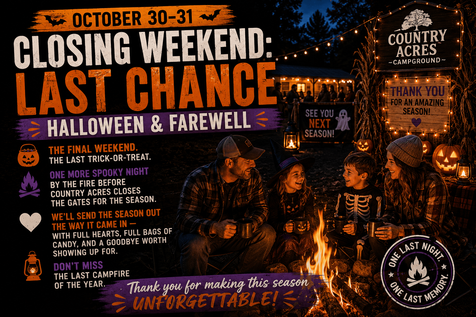 Closing Weekend